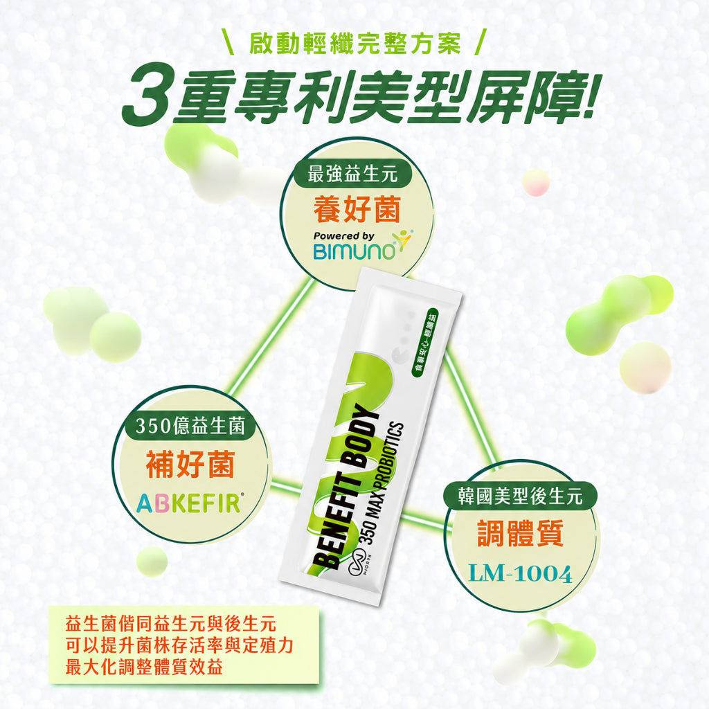 【沃爾司】食事安心-輕纖益350億益生菌粉包 15包/盒 專利益生菌+益生元+後生元 菊苣纖維 舒適順暢