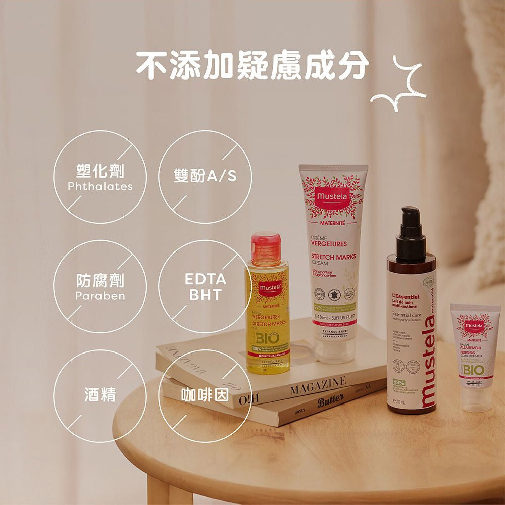 【慕之恬廊】慕之孕有機撫紋緊緻菁華乳 200ml 法國製造 99%天然來源 3重黃金百香果活萃 孕期保養 商品介紹圖 6