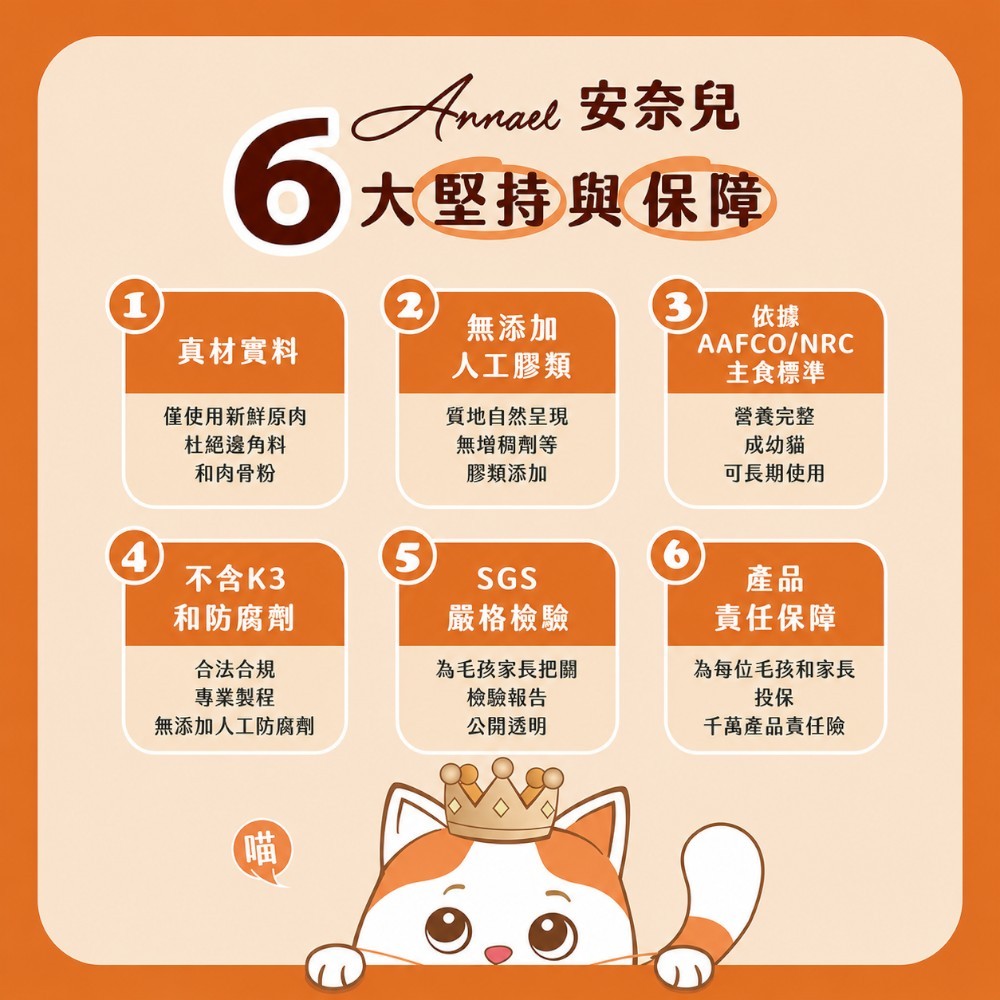 【安奈兒】鮮肉餐貓主食罐 80g/罐 3種口味 95%含肉量 SGS檢驗合格 AAFCO標準 全齡貓適用