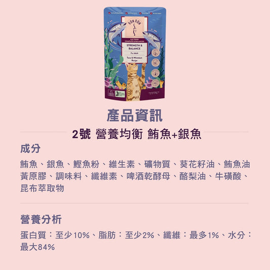 【RONRON虎嚕】貓主食餐包 75g/包 全齡貓適用 慢燉工法 低鈉配方 高含肉量 無人工香料 貓咪飼料