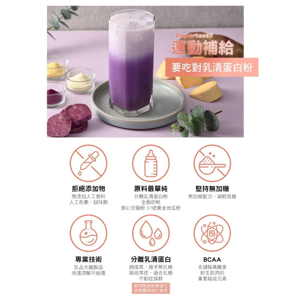 【米森vilson】無加糖分離乳清蛋白飲 6包/盒 紐西蘭原料 蛋白粉 BCAA 運動補給 健身補給