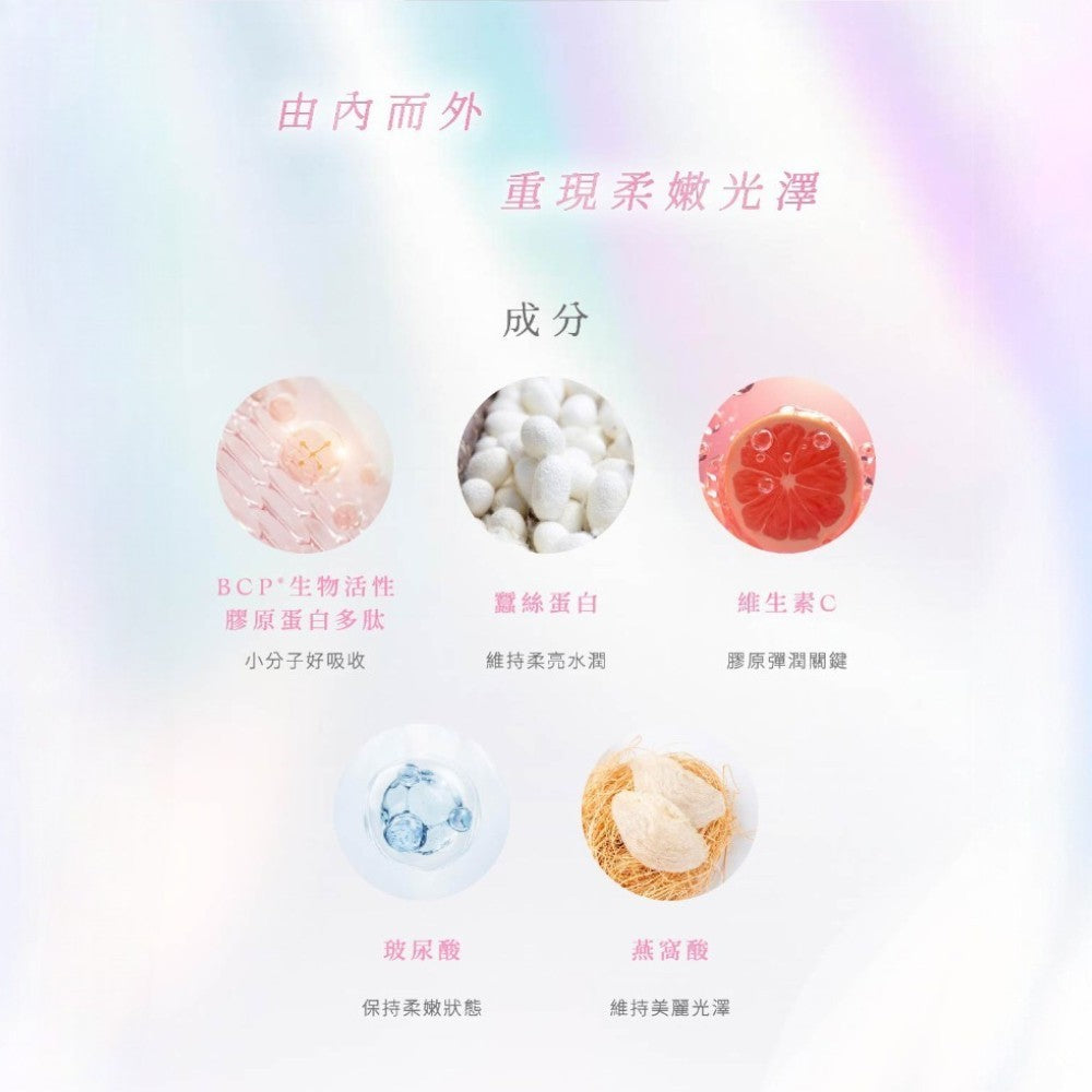 【安閃】極致水光燕窩膠原 15包/盒 燕窩酸 德國專利膠原胜肽 玻尿酸 蠶絲蛋白 零腥味 養顏美容 深層滋養