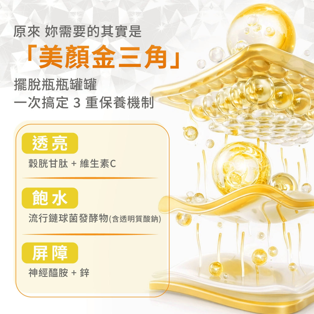 【植感日嚐】柔光C養顏潤采膠囊 60顆/瓶 穀胱甘肽 維生素C 玻尿酸 神經醯胺 美妍補給 日常保養