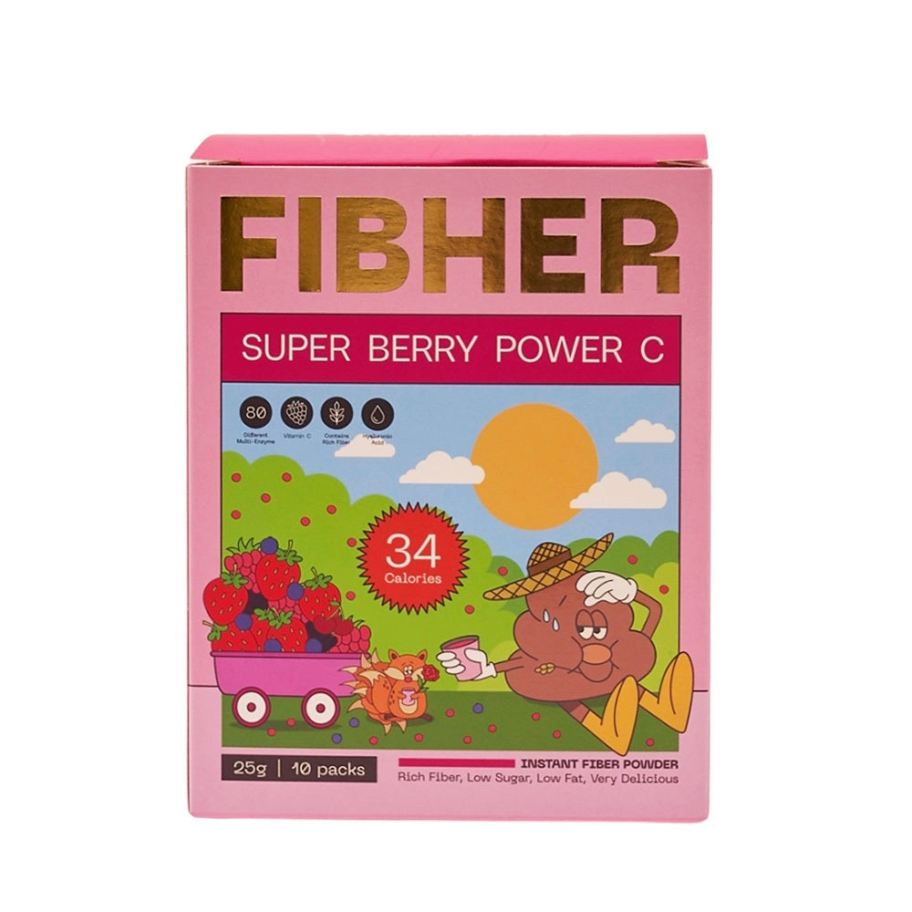 【FIBHER】纖順超級莓果纖維飲 10包/盒 七仙莓 膳食纖維 蔬果酵素 紅潤補給 輕盈舒暢 纖維沖泡飲 商品介紹圖 10