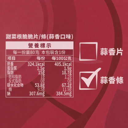 【義庄生技】甜菜脆條 甜菜脆片 原味/椒鹽/蒜香/梅子 80g/包 低溫烘乾無油炸 零添加無防腐 天然甜菜根