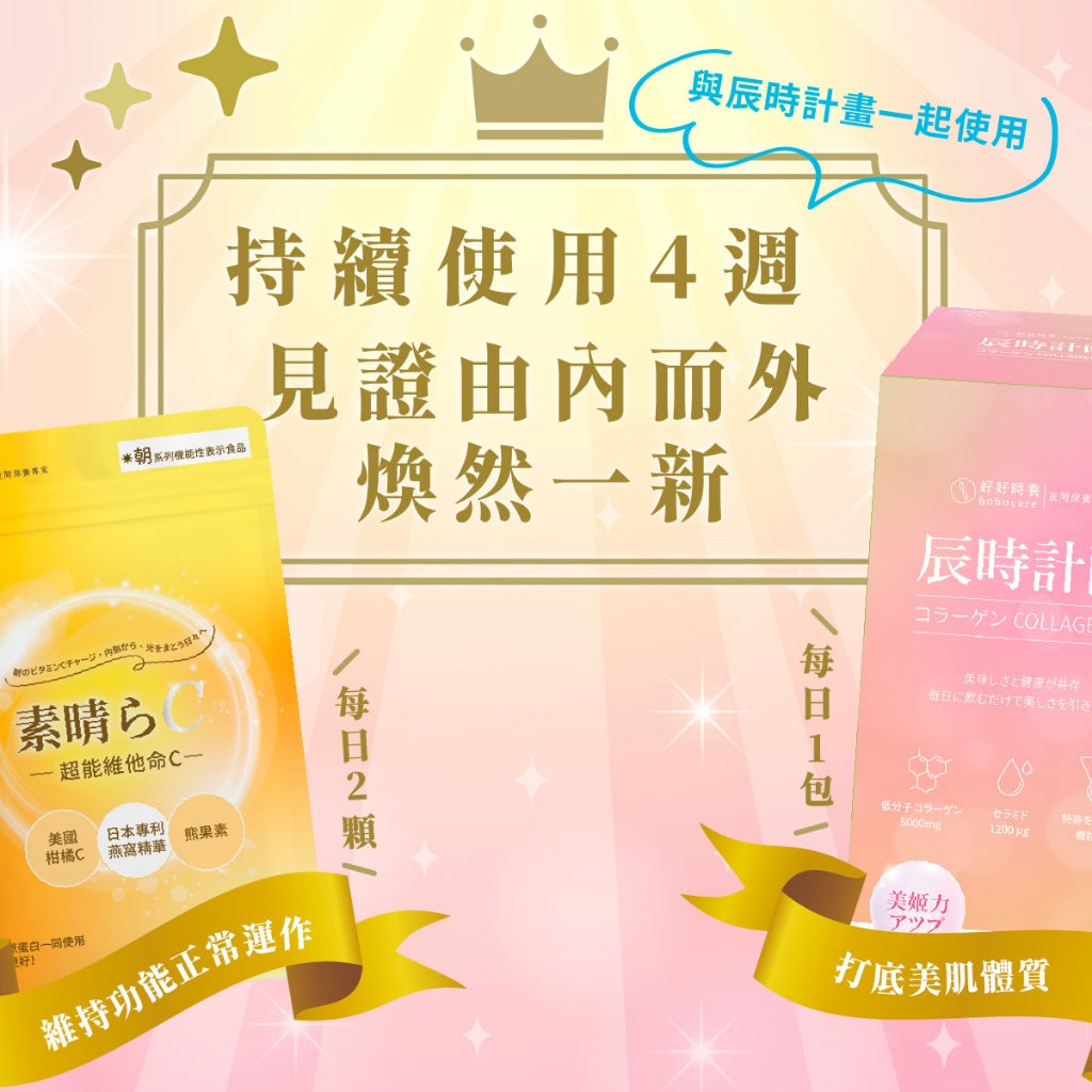 【好好時養】朝-超能維他命C+ 30顆/包 專利燕窩酸 高吸收 美國PureWay-C 日本越橘熊果素