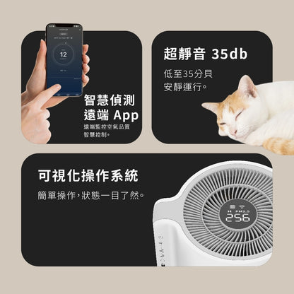 【Grantclassic】吸不停LuxAir 寵物清淨機 智能版 三層淨化 浮毛異味一機搞定 遠端操作