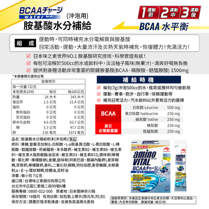 【aminoVITAL】胺基酸水分補給粉末 28包/盒 日本進口 BCAA 精胺酸 麩醯胺酸 水分補給