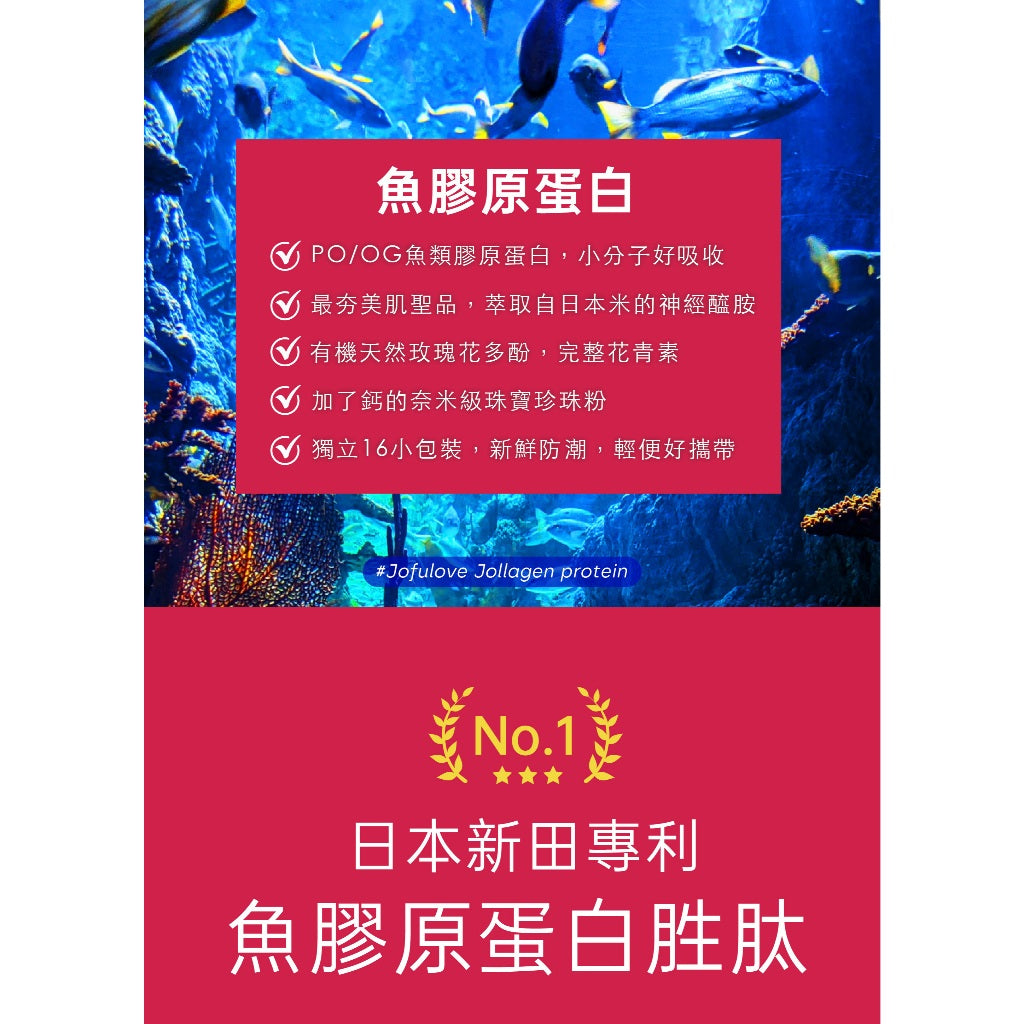 【究愛燕窩】Jollagen玫瑰燕窩膠原蛋白 16包/盒 日本專利 燕窩酸 玫瑰多酚 神經醯胺 透亮美麗 商品介紹圖 6