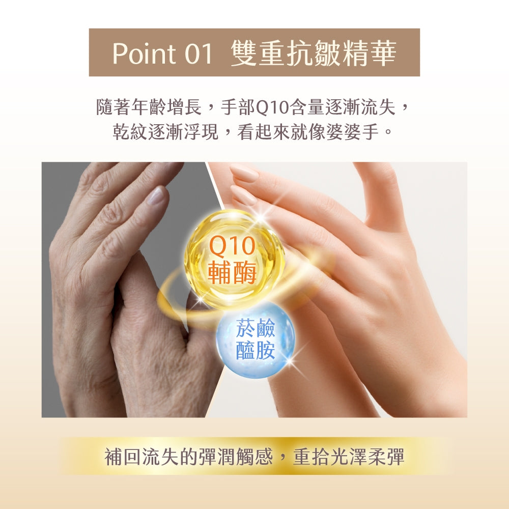 【KOSE】Q10活齡極緻護手霜 60g 抗UV 保濕因子 菸鹼醯胺 保濕鎖水 清爽不黏膩 手部保養 商品介紹圖 6