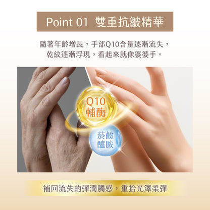【KOSE】Q10活齡極緻護手霜 60g 抗UV 保濕因子 菸鹼醯胺 保濕鎖水 清爽不黏膩 手部保養